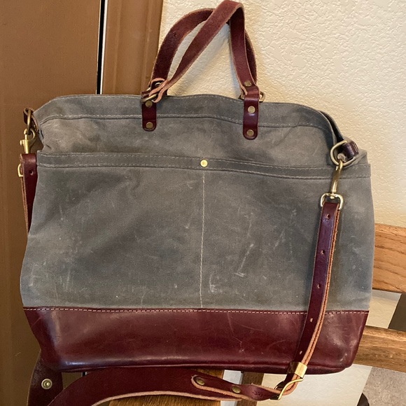 Artifact American Made Handbags - Artifact No. 503 Waxed Canvas and Leather Crossbody Shoulder Bag